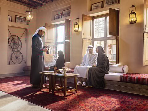 A file photo of visitors at the Seef Heritage Hotel Dubai, Curio Collection by Hilton. More UAE travellers are seeking culturally immersive experiences.