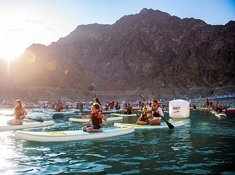 Sunset views at Hatta Dam