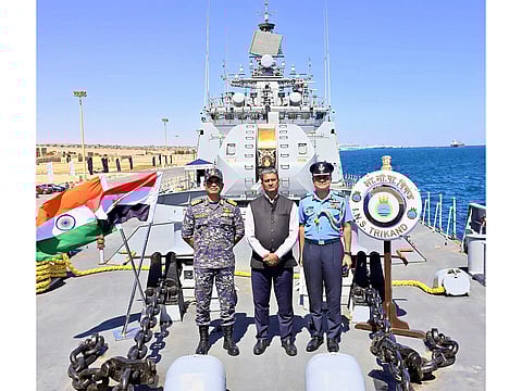 INS Trikand in Egypt (Photo/ X@indiannavy)