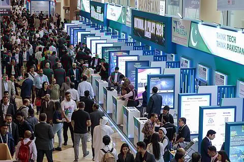 Visitors at the Gitex Global 2025 at Dubai World Trade Centre.
