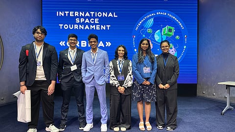 The young pioneers: Avani Gupta (The Indian High School, Dubai), Aditya Kashyap (GEMS Modern Academy), Mohamed Jefran (Pristine Private School), Shreya Muzumdar (Cambridge International School, Dubai), Ishitha Justina Riyad (GEMS Winchester School, Dubai), and Madhav Soni (The English College, Dubai)