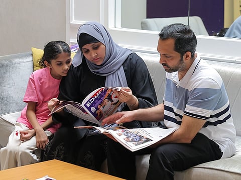 Parents and students thronged the Gulf News Edufair Abu Dhabi 2025. Photo: Virendra Saklani/Gulf News