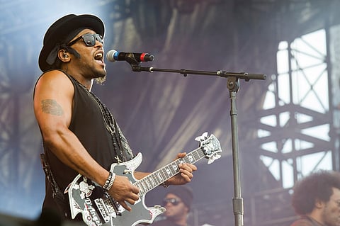 D'Angelo at the "Made In America" music festival in Philadelphia on Sept. 1, 2012. (Photo by Charles Sykes/Invision/AP, File)