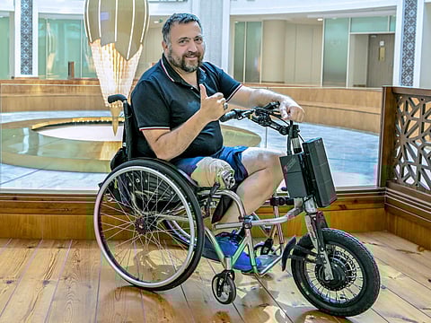 Massimo Castellani is rebuilding his life in Abu Dhabi following a rare infection that led to amputation.