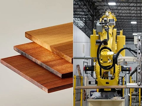 In 2017, US university hit a breakthrough: by chemically treating ordinary wood and reinforcing its cellulose structure, the inventors produced a material that far outperformed traditional timber — and steel — in terms of strength-to-weight ratio.