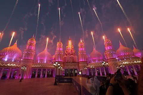 Fireworks light up the sky as Global Village returns.