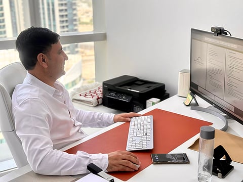 Mohammad Khan Barakzai received the life-changing call while working at his Business Bay office on Wednesday .