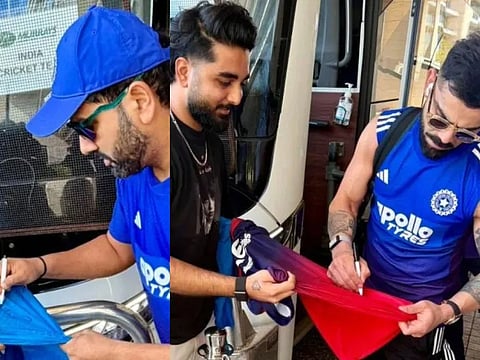 Watch: Heartwarming gesture as Rohit Sharma, Virat Kohli delight Pakistani fan in Perth