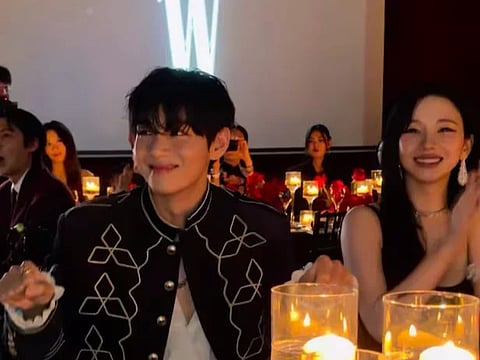 BTS V and AESPA Karina at the gala