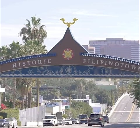Historical records show the first Filipinos set foot on US soil about four centuries ago. A marker of an historic Filipinotown in America.