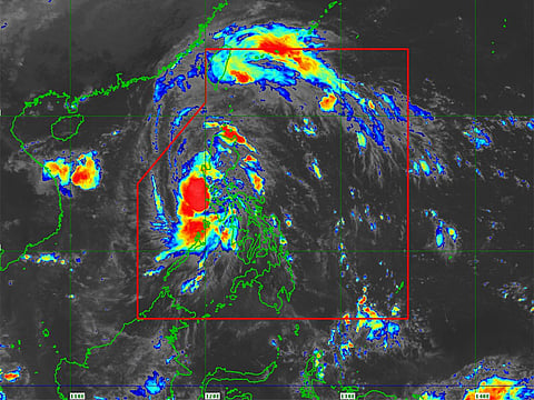 Fengshen hovered over Manila Bay late morning Sunday with gusts of up to 90 kilometres an hour and was poised to strike provinces north of the capital Manila, the state weather service said.
