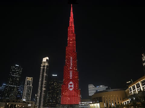 Burj Khalifa lights up with HSBC Premier
