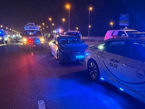Dubai Police rescue female driver after cruise control malfunction on Emirates Road