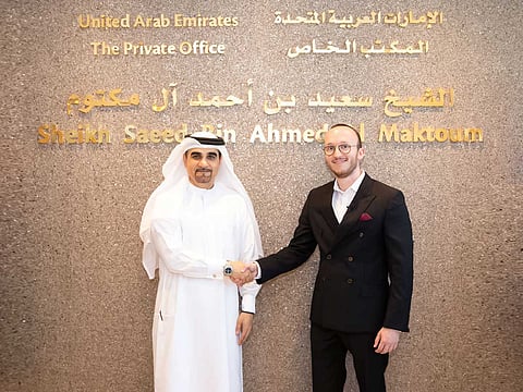 Hisham Al Gurg, CEO of Seed Group and The Private Office of Sheikh Saeed bin Ahmed Al Maktoum; Ruben Miessen, CEO & Co-Founder at LEGALFLY.