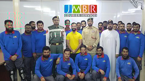 JMBR Courier Services completes road safety training programme with Dubai Police