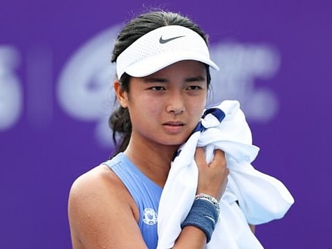 Alex Eala bowed out of the Guangzhou Open singles.