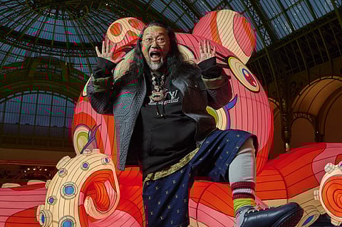 Louis Vuitton unveils its new collection by Takashi Murakami at Art Basel Paris
