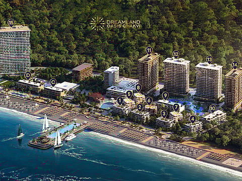 Dreamland Oasis Chakvi, Black Sea coastline near Batumi.