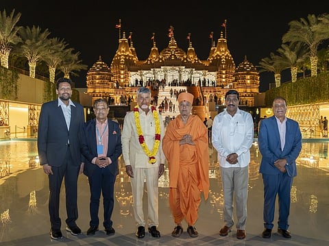 Chandrababu Naidu calls Abu Dhabi’s BAPS Hindu Mandir ‘unique success story’