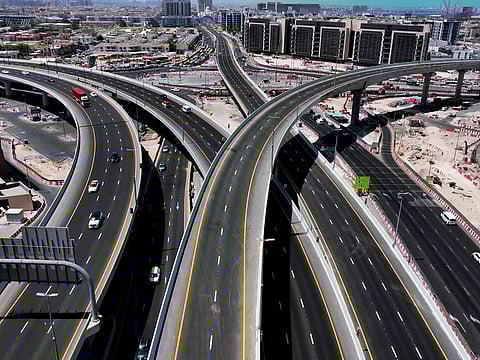 Al Shindagha Corridor road network.