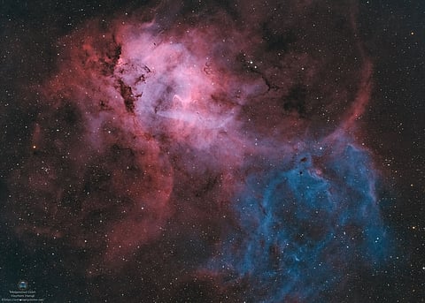 UAE observatory captures breathtaking 32-hour image of the distant 'Lion Nebula'