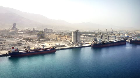 Saqr Port is the largest bulk port in the Middle East