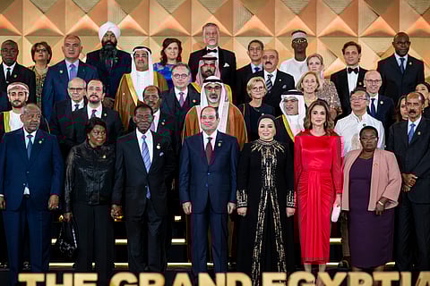 His Highness Sheikh Khaled bin Mohamed Al Nahyan, Crown Prince of Abu Dhabi, attended the official opening of the Grand Egyptian Museum.