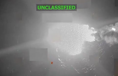Three males on board were described as “narco-terrorists” associated with a “Designated Terrorist Organization" were killed in the strike.