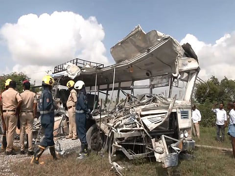 The bus was reportedly carrying around 70 passengers.