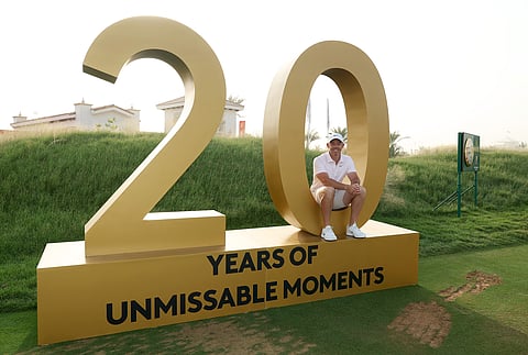 Rory McIlroy poses as the Abu Dhabi HSBC Championship celebrates its 20th edition this week.