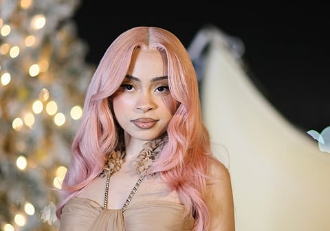 Ice Spice attends the Kate Spade New York and NYLON "Holiday Duo-ets"