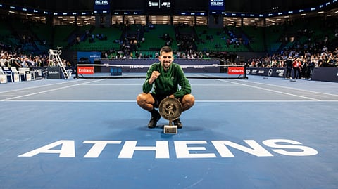 Djokovic wins 101st title in Athens but withdraws from ATP Finals due to injury