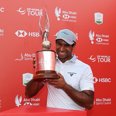 Aaron Rai beats Tommy Fleetwood on first playoff hole to win the Abu Dhabi Championship