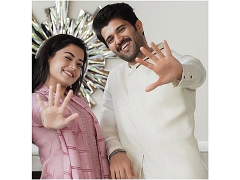 Rashmika Mandanna and Vijay Deverakonda are the portrait of a happy couple