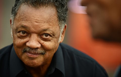 American civil rights activist Jesse Jackson attends the dedication of the National Museum of African American History and Culture September 24, 2016 in Washington, DC, before the museum opens to the public later that day.