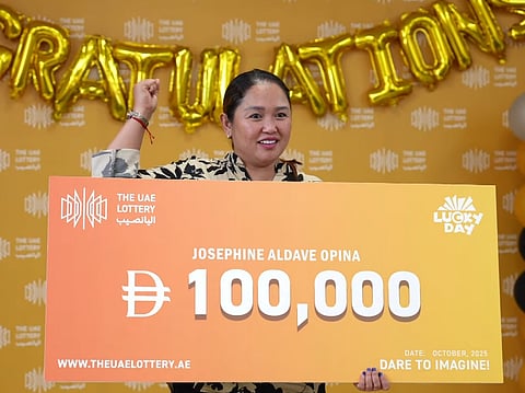 ‘Early Christmas gift’: Filipina expat in UAE wins Dh100,000 in UAE Lottery