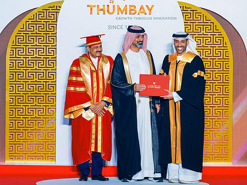 Sheikh Ammar bin Humaid Al Nuaimi witness the graduation of 630 students at Gulf Medical University