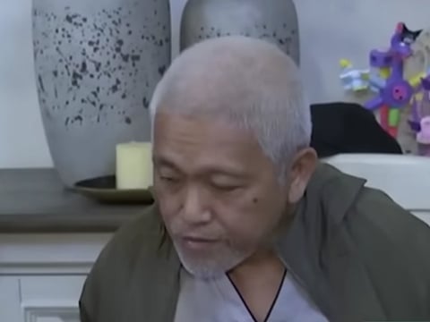 A screengrab from a video taken during the arrest of Dennis Abagon, a government engineer allegedly involved in the controversial multi-million flood control project in Oriential Mindoro, which has riled Filipinos.