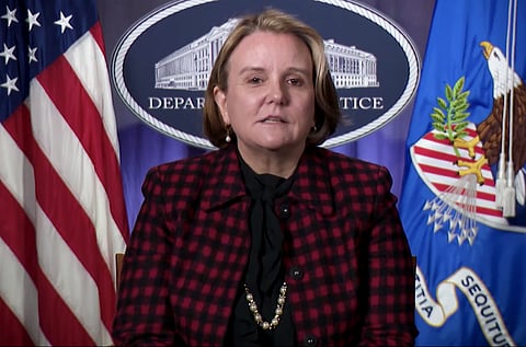 US Assistant Attorney General Abigal Slater announced the antitrust settlement.