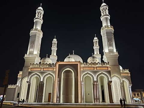 Imam Al Nawawi mosque near Al Estiqlal Square in Sharjah.