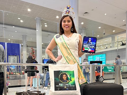 Jenny Casa Dy on her way to the Philippines.