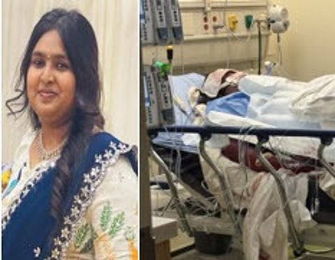 The victim succumbed to her injuries she sustained in the fire.