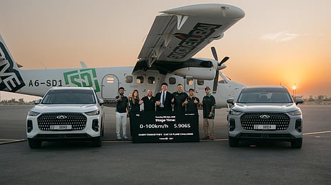 Racing against an aircraft, Chery TIGGO9 CSH achieves 0-100km/h acceleration in just 5.9s