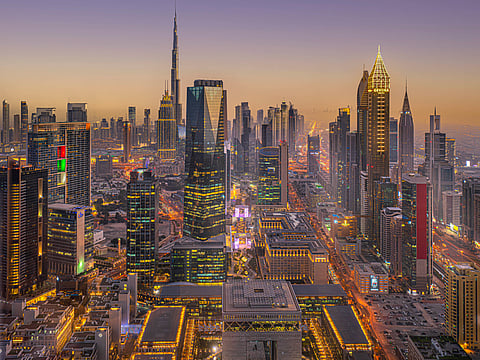 A general view of Dubai