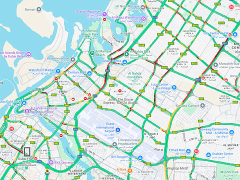 Ongoing road works and multiple accidents across the network added to the morning slowdown, further impacting commuters heading into Dubai.