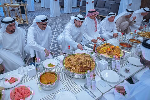Sheikh Hamdan met with more than 200 local dignitaries and families from Deira as part of the newly launched ‘Dubai Lunch’ initiative.