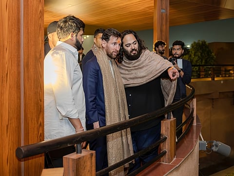 Lionel Messi takes a guided tour of Vantara with Anant Ambani