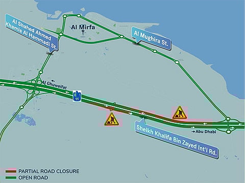 Partial road closure scheduled from December 21 to January 10 for maintenance.