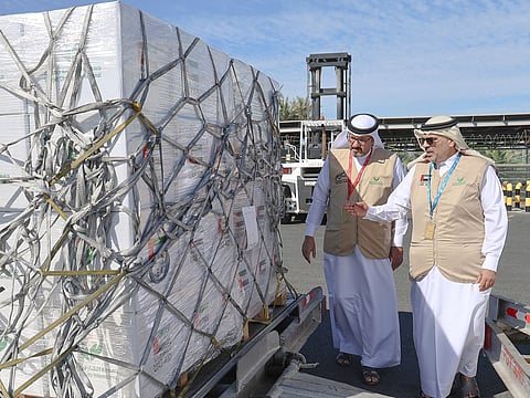 Sharjah Charity delivers 75 tonnes of winter relief to Gaza