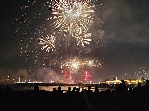 Fireworks light up Sharjah as residents welcome 2026